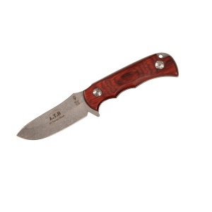 Cutit Outdoor Muela ATB-9R, maner lemn presat de coral lama 8.5cm