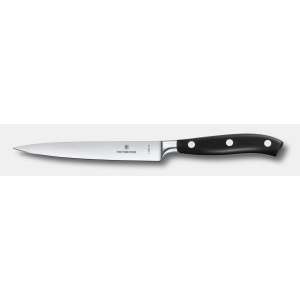 Cutit pentru friptura Victorinox Grand Maitre Forged Carving Knife, lama 15cm, Black 7.7203.15G