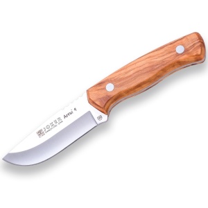 Cutit pentru Outdoor Joker Arrui 9, maner lemn maslin, lama full tang 9cm CO64
