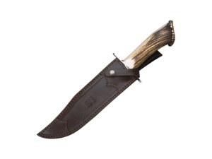 Cutit pentru vanatoare Joker Bowie 25, maner corn cerb, lama 25cm CT101 - Img 2