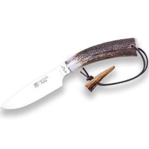 Cutit pentru vanatoare Joker Flecha, maner corn cerb, lama 12.5cm CC107