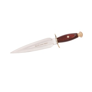 Cutit Vanatoare Muela CARIBU,maner lemn presat de coral, lama 20.5 cm