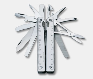 Multifunctional Victorinox Swiss Tool X, 115 mm, teaca nylon, argintiu 3.0338.N - Img 6