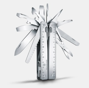 Multifunctional Victorinox Swiss Tool X, 115 mm, teaca piele, argintiu 3.0338.L - Img 3