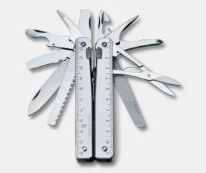 Multifunctional Victorinox Swiss Tool X cu clinchet, 115 mm, teaca nylon, argintiu 3.0339.N - Img 6