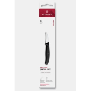 Set 6 cutite Victorinox Swiss Classic pentru decojit, lama 6cm, Black 6.7503.6