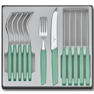 Set cutite Victorinox Swiss Modern Table Set, 12 piese, Mint 6.9096.11W41.12