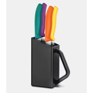 Set pentru bucatarie Victorinox Swiss Classic Steak&Pizza Block, 5 piese, Multicolor 6.7126.4C1