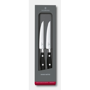 Set pentru friptura Victorinox Grand Maitre Steak Set, 2 piese, Black 7.7242.2