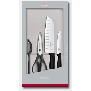 Set Victorinox pentru Bucatarie Swiss Classic Kitchen Set, 4 piese, black 6.7133.4G