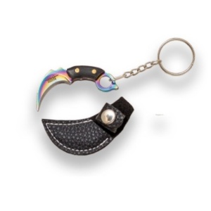 Briceag breloc Joker Karambit, maner lemn, lungime 5.6cm JKR0832