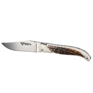 Briceag Laguiole en Aubrac, maner Corn Cerb, lama 10cm -LGL0514BCI/SSI1