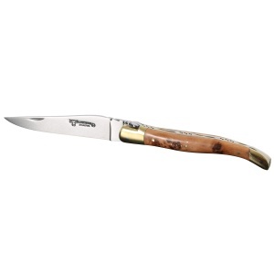 Briceag Laguiole en Aubrac, maner lemn ienupar, lama 10cm - LGL0210GEL/FSJ1