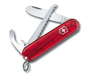 Briceag My First Victorinox,84 mm, Rosu Transparent 0.2373.T - Img 1