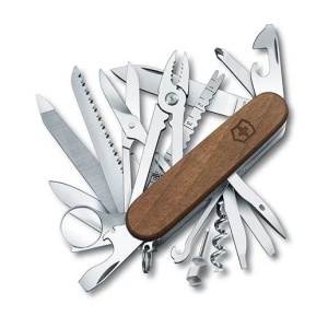 Briceag Victorinox SwissChamp Wood, 91 mm, lemn nuc 1.6791.63B1