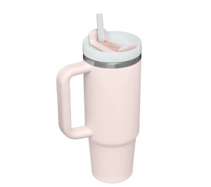 Cana termoizolanta Stanley The Quencher H2.O FlowState Tumbler 0.89L, Rose Quartz 10-10827-890 - Img 2