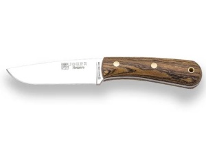 Cutit Bushcraft Joker Montanero, maner lemn bocote, lama full tang 11cm CB134 - Img 1