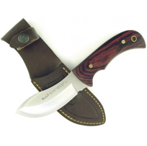 Cutit jupuit Muela SIOUX-10R,maner lemn presat de coral, lama full tang 10 cm - Img 2
