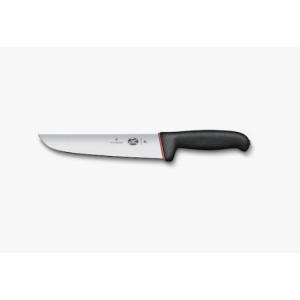 Cutit pentru macelarie Victorinox Butcher Knife Dual Grip, lama 20cm, Black/Red 5.5203.20D