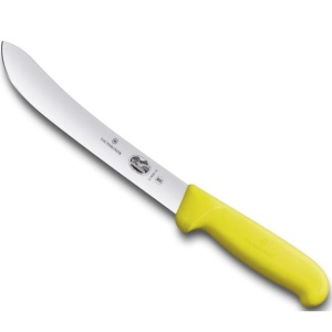 Cutit pentru macelarie Victorinox Butcher Knife, lama 18cm, Yellow 5.7608.18