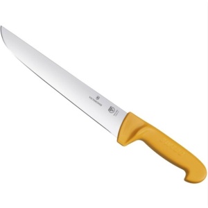 Cutit pentru macelarie Victorinox Swibo Butcher Knife, lama 31cm, Orange 5.8431.31