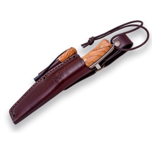utit pentru Outdoor Joker Bushcrafter, maner lemn maslin, lama full tang 10.5cm CO120-P 2