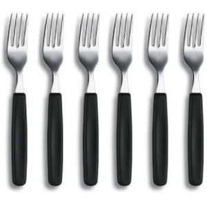 Furculita Victorinox Classic table fork, 19.8cm,6 Piese, Black 5.1543.6