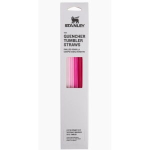 Set 4 paie pentru cana termoizolanta Stanley The Quencher Travel Tumbler Straws 89L, Pink 10-03001-041