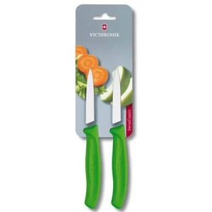 Set cutite curatat Victorinox Swiss Classic Paring Set, 2 piese, Green 6.7606.L114B - Img 1