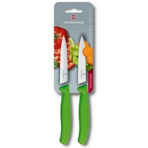 Set cutite curatat Victorinox Swiss Classic Paring Set, 2 piese, Green 6.7796.L4B - Img 1