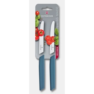 Set cutite Victorinox Swiss Modern Tomato and Table Knives, 2 piese, Blue 6.9006.11W2B