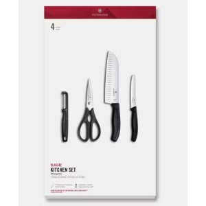 Set pentru bucatarie Victorinox Swiss Classic Kitchen Set, 4 piese, Black 6.7133.41G