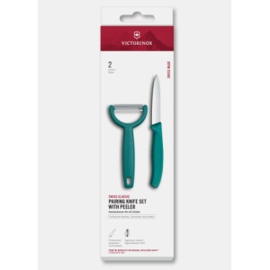 Set pentru curatat Victorinox Swiss Classic Paring Set, 2 piese, Green 6.7114.22C1