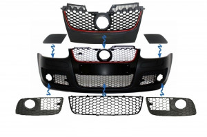Accesorii Grile compatibil cu Bara fata GTI Look VW Golf 5 2003-2007 - Img 8