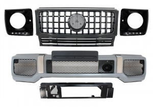 Ansamblu Bara Fata pentru Mercedes G-Class W463 1989-2012 cu Grila Centrala GT-R Panamericana Design