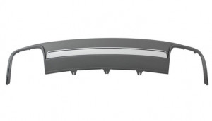 Ansamblu Difuzor Bara Spate cu Ornamente Evacuare si Grila Centrala compatibil cu AUDI A4 B8 Facelift 2012-2015 Sedan/Avant RS Design - Img 4