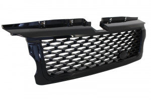 Ansamblu Grila Centrala si Grile Laterale compatibil cu Land Range Rover Sport L320 (2005-2008) Autobiography Look Negru Lucios - Img 3