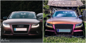 Bara Fata compatibil cu AUDI A5 8T Pre Facelift 2008-2011 RS5 Design - Img 7