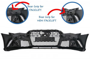 Bara Fata compatibil cu AUDI A6 4G RS6 Design Facelift 2015-2018 Cu Grile - Img 7