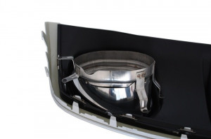 Bara Fata cu Difuzor Bara Spate si Ornamente Evacuare compatibil cu Audi A4 B8 Facelift 2012-2015 Sedan Avant RS4 Design - Img 6