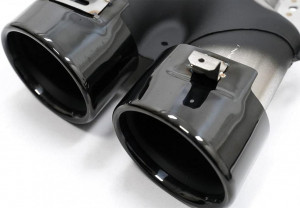 Bara Fata cu Difuzor Evacuare Dubla si Tobe Ornament compatibil cu Mercedes C-Class A205 2014-2019 C63 Design - Img 8