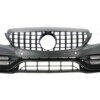 Bara Fata cu Grila Negru compatibil cu Mercedes C-Class W205 2014-2018 C63 Design
