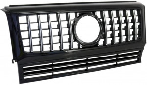 Bara Fata cu Prelungiri Aripi Extensii si Grila Centrala compatibil cu MERCEDES Benz G-Class W463 1990-2014 G65 Design - Img 5