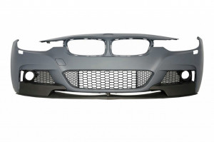 Bara Fata cu Proiectoare Ceata si Prelungire bara fata compatibil cu BMW Seria 3 F30 F31 Sedan Touring 2011- M-Performance Design - Img 2