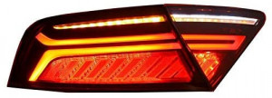 Bara Fata & Difuzor Bara Spate cu Ornamente Evacuare si Stopuri LED compatibil cu AUDI A7 4G (2010-2014) RS7 Design - Img 8