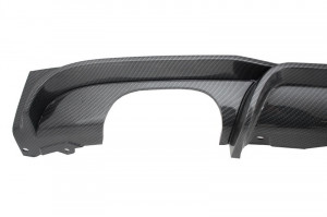 Difuzor Bara Spate Carbon Evacuare Dubla compatibil cu BMW Seria 3 2011> F30 F31 M Perf30formance Sport Design - Img 3
