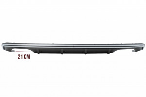 Difuzor Bara Spate compatibil cu Audi A3 8V Hatchback Sportback 2012-2015 S3 Design cu Ornamente Evacuare - Img 3