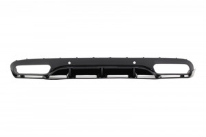 Difuzor Bara Spate compatibil cu Mercedes C-Class C205 A205 Coupe Cabriolet 2014-2019 C63 Edition 1 Design Negru Lucios