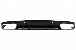 Difuzor Bara Spate compatibil cu MERCEDES C-Class C205 A205 Coupe Cabriolet 2014-2019 Facelift C63S Design Negru - Img 3