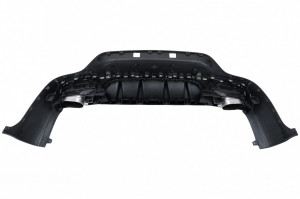 Difuzor Bara Spate compatibil cu Mercedes GLC Coupe Facelift C253 2015-> GLC63 Design Evacuari Crom - Img 4